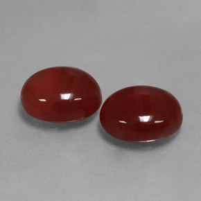 캐럿 천연 레드 카넬리안 보석, 타원형 컷, 11.1×9.1 mm, 투명한