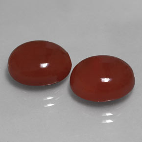 캐럿 천연 레드 카넬리안 보석, 타원형 컷, 13.1×11 mm, 투명한