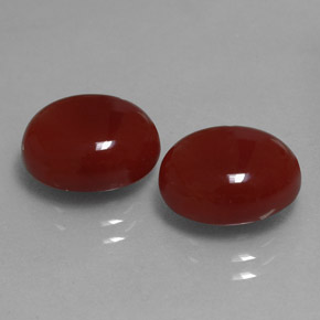 캐럿 천연 레드 카넬리안 보석, 타원형 컷, 11×9.1 mm, 투명한