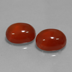 캐럿 천연 오렌지 카넬리안 보석, 타원형 컷, 10.3×8.1 mm, 투명한