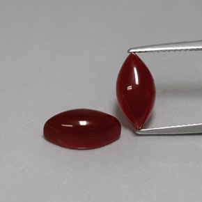 캐럿 천연 갈색빛 레드 카넬리안 보석, 마퀴즈, 12.1×6.2 mm, 불투명체