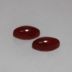 캐럿 천연 갈색빛 레드 카넬리안 보석, 마퀴즈, 12.1×6.2 mm, 불투명체