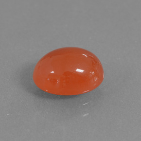2.12캐럿 천연 오렌지 카넬리안, 타원형 컷, 9×7.1 mm, 투명한