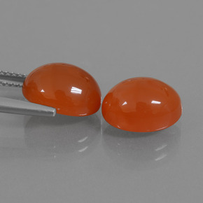 8.54캐럿 천연 레드 오렌지 카넬리안 보석, 타원형 컷, 11×8.9 mm, 투명한