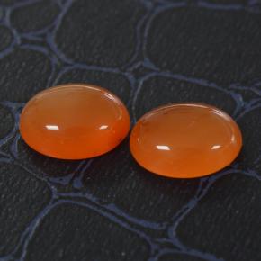 4.94캐럿 천연 붉은빛 오렌지 카넬리안 보석, 타원형 컷, 10.1×8.1 mm, 투명한