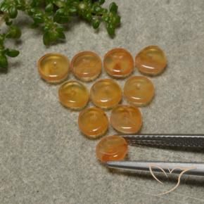 4.06캐럿 천연 살구 오렌지 홍옥수 보석, 멋진 모양, 투명한