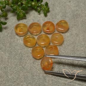 4.06캐럿 천연 살구 오렌지 홍옥수 보석, 멋진 모양, 투명한