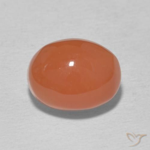 3.63ct 자연스러운 미디엄 오렌지 홍옥수, 타원형, 불투명체