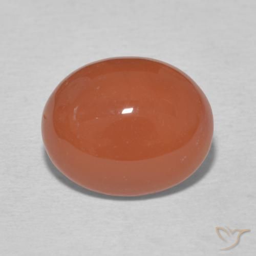 3.15ct 자연스러운 미디엄 오렌지 홍옥수, 타원형, 불투명체