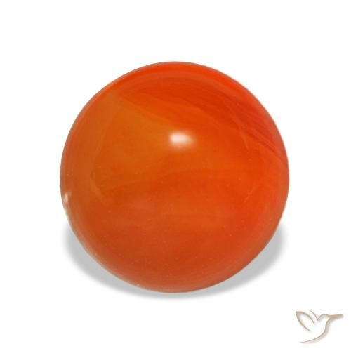 1.98ct 오렌지 카넬리안, 라운드, 투명한