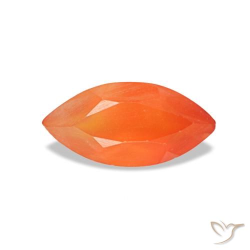 0.47ct 오렌지 카넬리안, 마퀴즈, 투명한