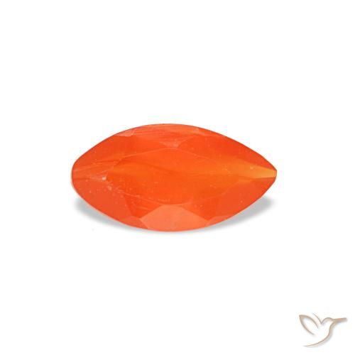 0.22ct 오렌지 카넬리안, 마퀴즈, 투명한