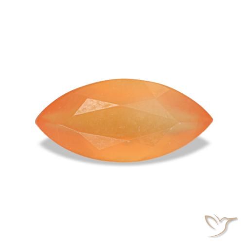 0.35ct 오렌지 카넬리안, 마퀴즈, 투명한