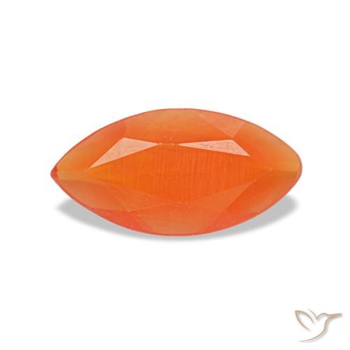 0.28ct 오렌지 카넬리안, 마퀴즈, 투명한