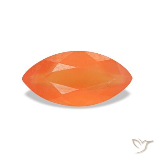 0.36ct 오렌지 카넬리안, 마퀴즈, 투명한