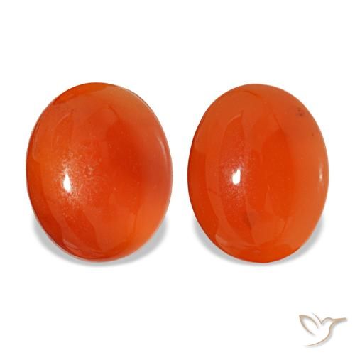 4.90캐럿 천연 앰버 오렌지 카넬리안 보석, 타원형 컷, 10.2×8 mm, 투명한