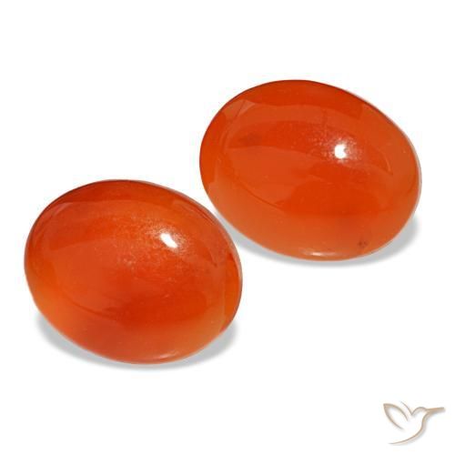 4.90캐럿 천연 앰버 오렌지 카넬리안 보석, 타원형 컷, 10.2×8 mm, 투명한