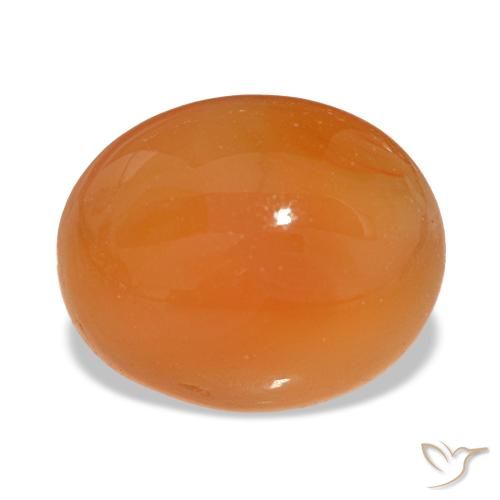 3.32ct 오렌지 카넬리안, 오벌, 투명한