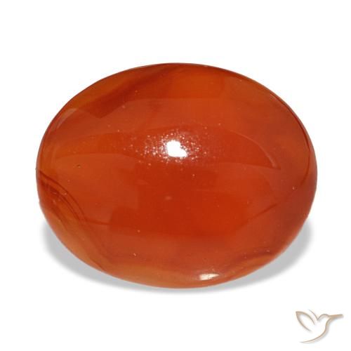 2.85ct 레드 카넬리안, 오벌, 투명한