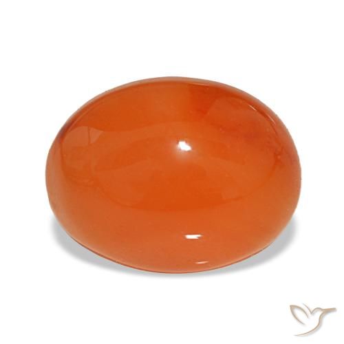 2.38ct 레드 카넬리안, 오벌, 투명한