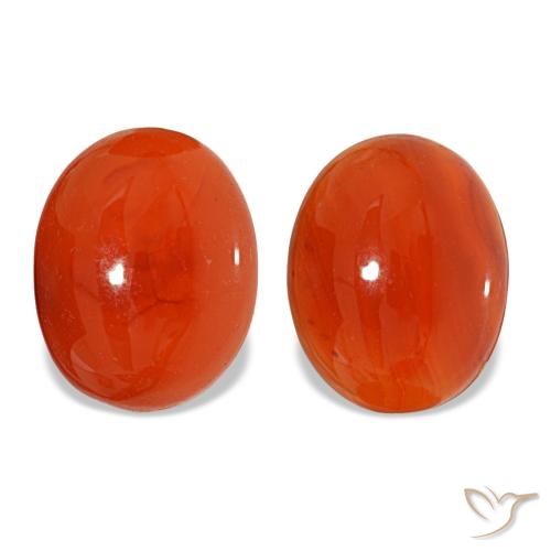 4.90캐럿 천연 앰버 오렌지 카넬리안 보석, 타원형 컷, 10.1×8 mm, 투명한