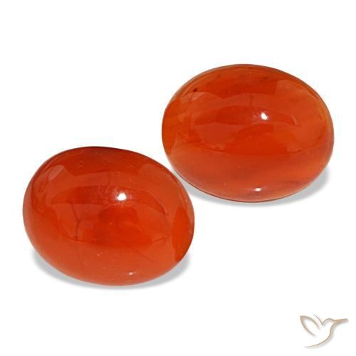 4.90캐럿 천연 앰버 오렌지 카넬리안 보석, 타원형 컷, 10.1×8 mm, 투명한
