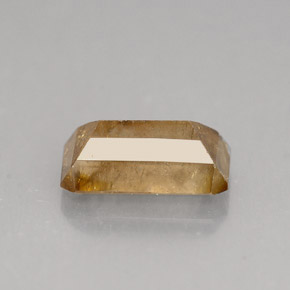 4.50캐럿 천연 브라운 카시테라이트, 에메랄드 컷, 9.9×6.1 mm, SI-I1