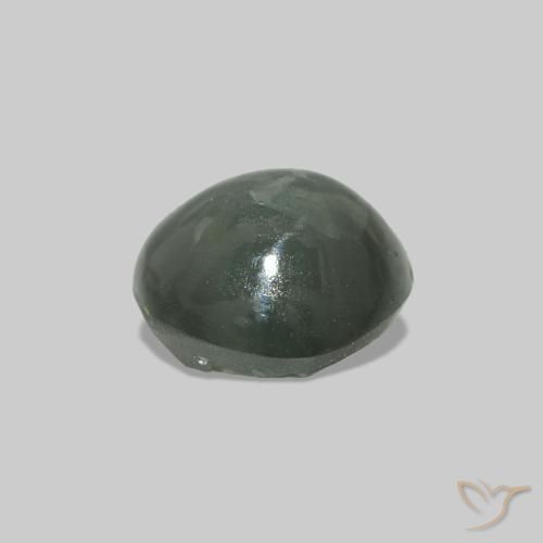 0.53캐럿 천연 따뜻한 녹색 Cat's Eye Alexandrite, 둥근, 불투명체