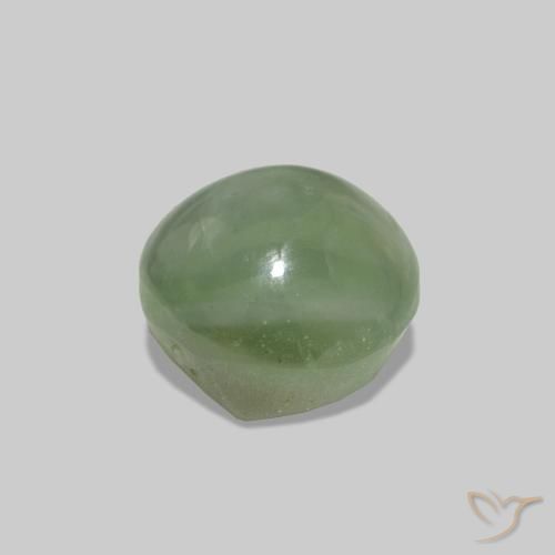 1.79캐럿 천연 미디엄 그린 Cat's Eye Alexandrite, 타원형, 불투명체