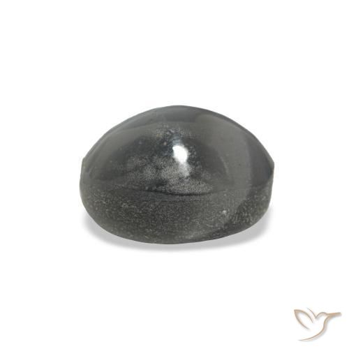 1.03캐럿 천연 미디엄 그레이 Cat's Eye Alexandrite, 타원형 컷, 6.3×4.3 mm, 불투명체