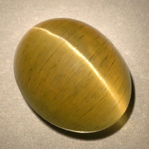 3.77캐럿 천연 옐로우 그린 아파타이트 캣츠아이, 투명한, 투명/반투명