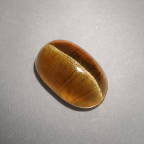 4.93캐럿 천연 허니 Cat's Eye Apatite, 투명한, 10.8×7.2 mm, 투명/반투명