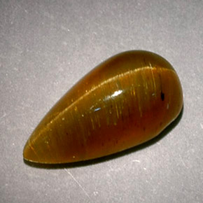 2.89캐럿 천연 꿀 캣츠아이 아파타이트, 배 모양, 투명한