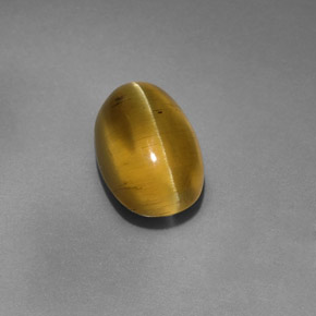 4.12캐럿 천연 골든 그린 아파타이트 캣츠아이, 투명한, 투명/반투명