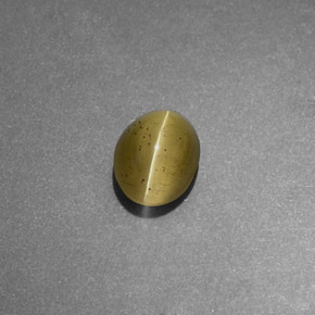 1.11캐럿 천연 골든 그린 캣츠아이 아파타이트, 투명한, 투명/반투명