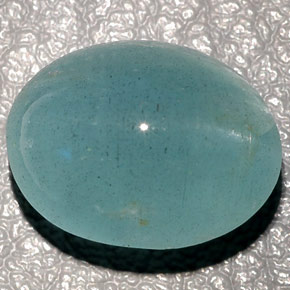 11.04캐럿 천연 블루그린 Cat's Eye Aquamarine, 투명한, 14.1×10.5 mm, 투명/반투명