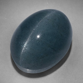 17.47캐럿 천연 블루그린 Cat's Eye Aquamarine, 타원형 컷, 15.9×12.3 mm, 투명한