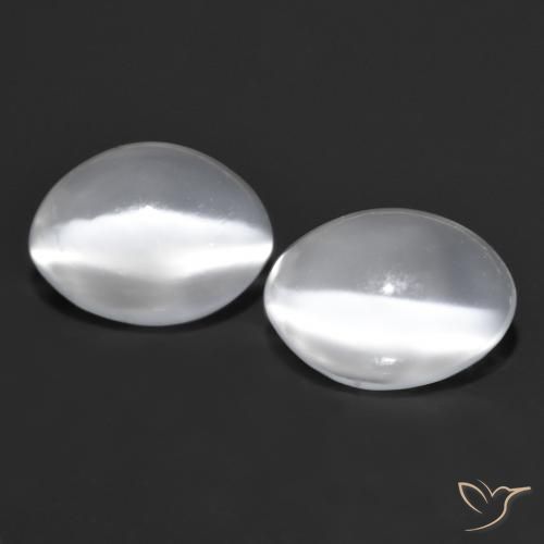 1.65캐럿 타원형 캣츠아이 문스톤, 6.8 x 5mm 인도산, Photo A