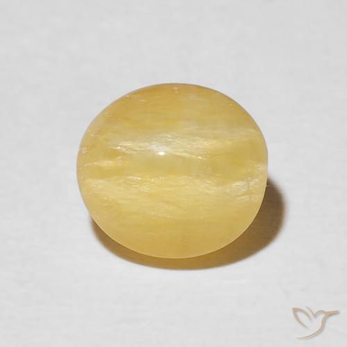 1.78ct 자연스러운 투스카니 옐로우 캣츠아이 오팔, 타원형, 불투명체