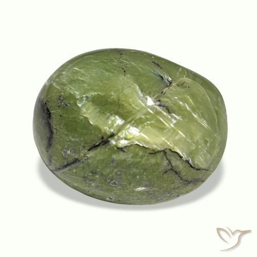5.40캐럿 천연 멀티컬러 Cat's Eye Opal, 타원형 컷, 13.4×10.5 mm, 불투명체