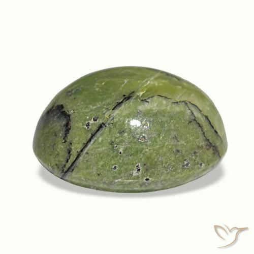 5.40캐럿 천연 멀티컬러 Cat's Eye Opal, 타원형 컷, 13.4×10.5 mm, 불투명체