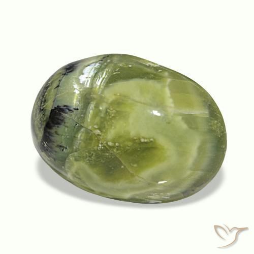 8.39캐럿 천연 멀티컬러 Cat's Eye Opal, 타원형 컷, 17.2×12.1 mm, 불투명체