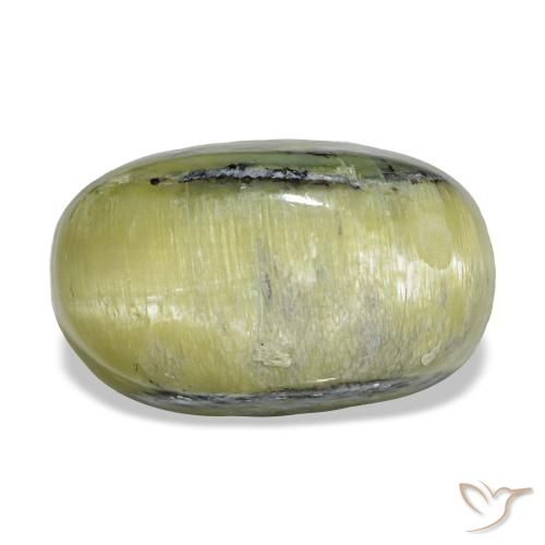 4.62ct 그린 Cat's Eye Opal, 오벌, 불투명체