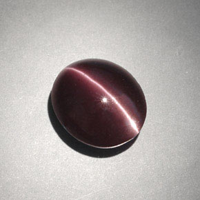 4.00캐럿 천연 다크 브라운 Cat's Eye Scapolite, 타원형 컷, 10.6×9.1 mm, 불투명체