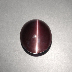 4.00캐럿 천연 다크 브라운 Cat's Eye Scapolite, 타원형 컷, 10.6×9.1 mm, 불투명체