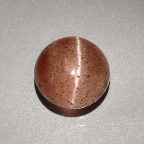 1.96캐럿 천연 브라운 Cat's Eye Scapolite, 투명한, 7.75 mm, 투명/반투명