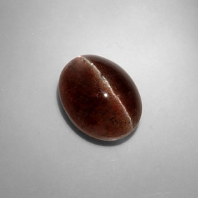 8.31캐럿 천연 브라운 Cat's Eye Scapolite, 타원형 컷, 13.4×10.3 mm, 투명한