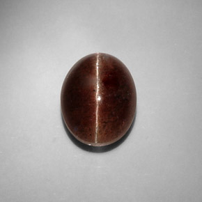 8.31캐럿 천연 브라운 Cat's Eye Scapolite, 타원형 컷, 13.4×10.3 mm, 투명한