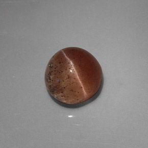 2.31캐럿 천연 브라운 Cat's Eye Scapolite, 투명한, 7.5×7.3 mm, 투명/반투명
