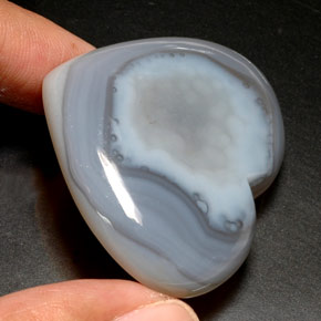 120.50캐럿 천연 라벤더 블루 칼세도니, 투명한, 41.2×35.2 mm, 투명/반투명